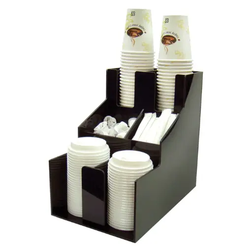 [CLSO-2T]  Cup and Lid Organizer, 6 Compartments