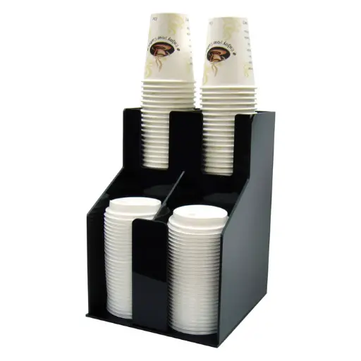[CLO-2D] Cup and Lid Organizer, 4 Compartments
