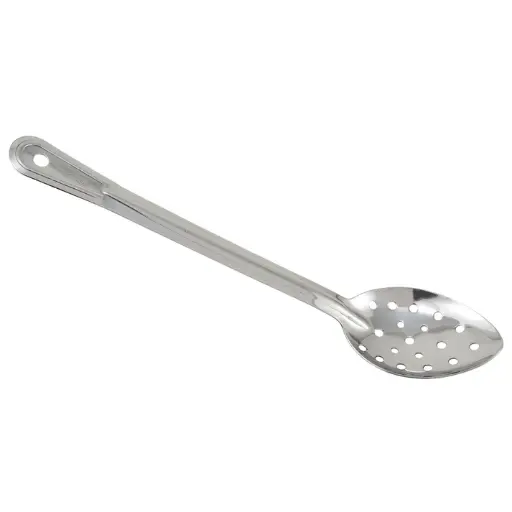 [BSPN-11] Winco Prime One-piece Stainless Steel Basting Spoon, NSF - Perforated, 11"