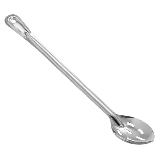 [BSST-18] Heavy-Duty Basting Spoon, Stainless Steel, 1.5mm - Slotted, 18"