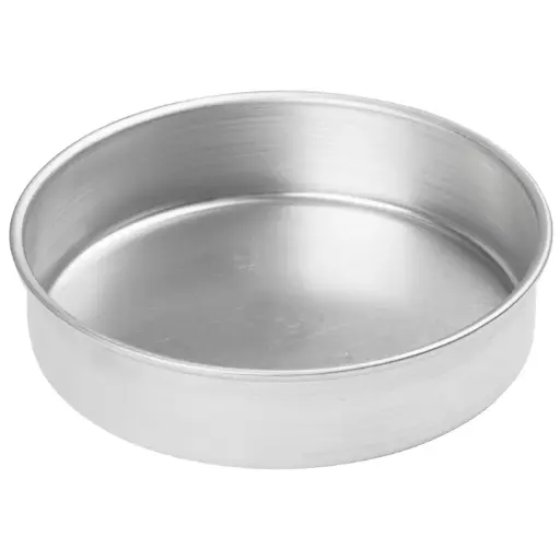 [ACP-082] Round Layer Cake Pan, Aluminum - 8" Dia x 2" H