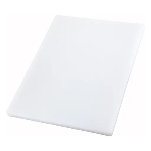 [CBXH-1218] White Rectangular Cutting Board - 12" x 18" x 1"