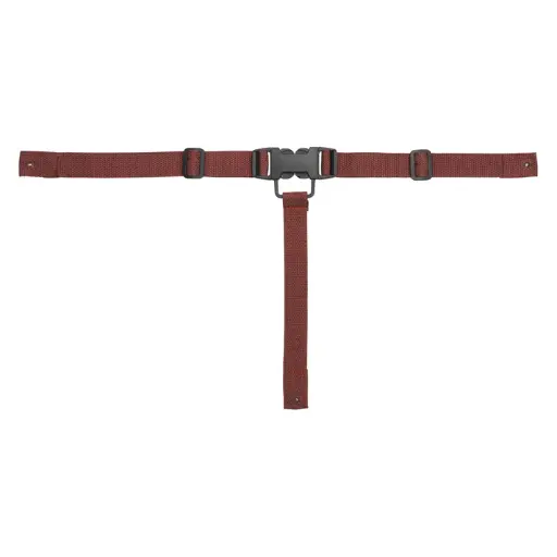[CHH-4] High Chair Straps, Includes: 2 Pc Seat Belts & 1 Pc Center Strap, Garnet