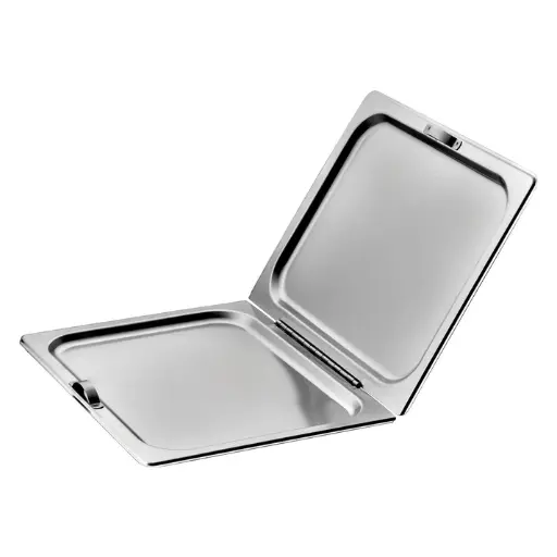 [C-HFC1] Stainless Steel Full-Size Hinged Flat Cover with Dual Handles