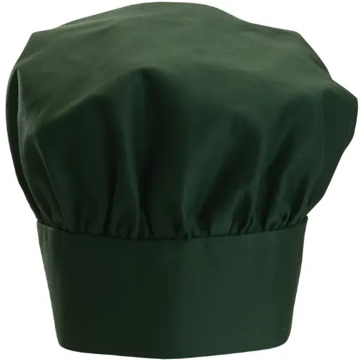 [CH-13GN] Chef Hat, Velcro Closure - Green