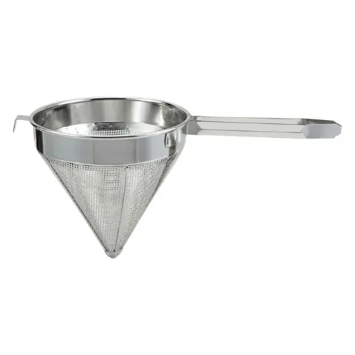 [CCS-8C] Stainless Steel China Cap Strainer - 8", Coarse
