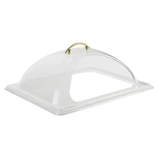 [C-DPF2] Dome Cover, Half-size, Cut-Out Opening, Polycarbonate