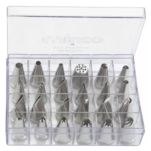 [CDT-24] Cake Decorating Set, 24 Tips, Stainless Steel