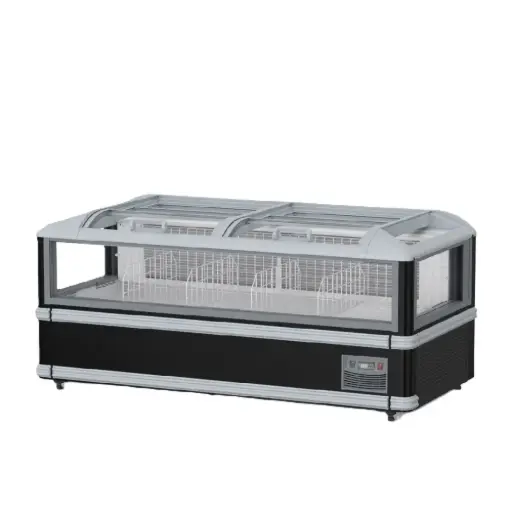 [HN18A/ZTB-U] China Style Transparent Island Freezer