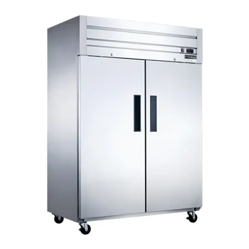 [D55AR] Commercial 2-Door Top Mount Refrigerator in Stainless Steel