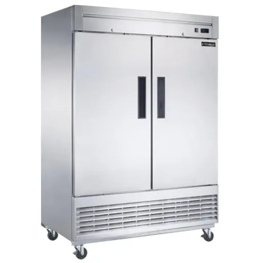 [D55R] 2-Door Commercial Refrigerator in Stainless Steel