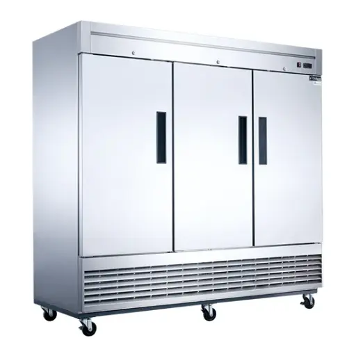 [D83R] 3-Door Commercial Refrigerator in Stainless Steel