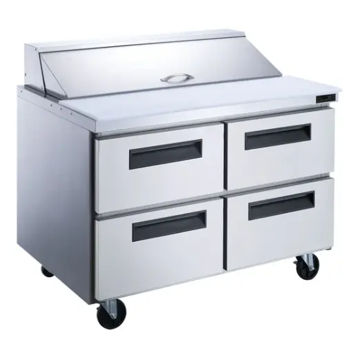 [DSP60-16-D4] 4-Drawer Commercial Food Prep Table Refrigerator in Stainless Steel