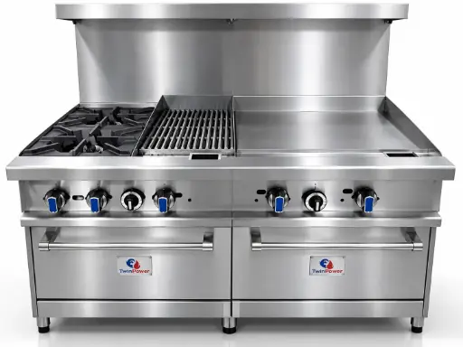 T.P Gas Range, Hot Plate, Charbroiler with Griddle