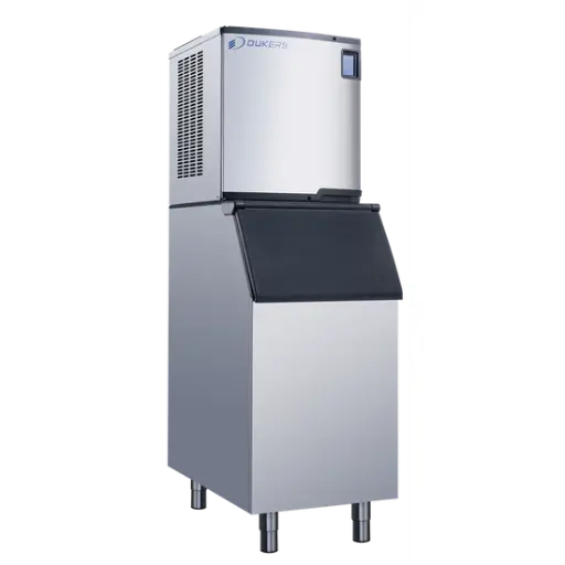 [DIM500A]   Commercial Ice Machine with 352 lb Storage Bin – 496 lb Daily Production