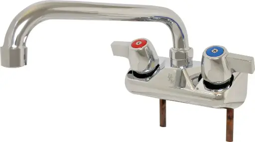 [HLF-W8] Standard Duty Wall Mounted Faucet ; 4" centers 8" Swing Spout 