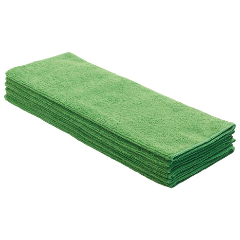 [BTM-16G] Microfiber Towel, 16" x 16", 6pcs/pk, Green