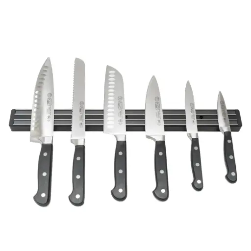[PMB-18] Magnetic Knife Bar, Plastic Base - 18"