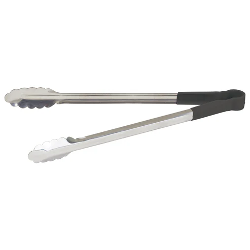 [UTPH-16K] Heat Resistant Heavy-Duty Utility Tongs with Polypropylene Handle - 16", Black