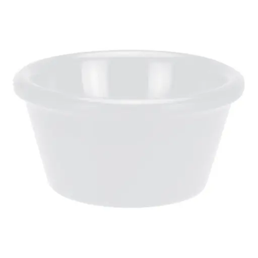 [RP-6W-SV1] Melamine Ramekin, Plain -  6 oz / white