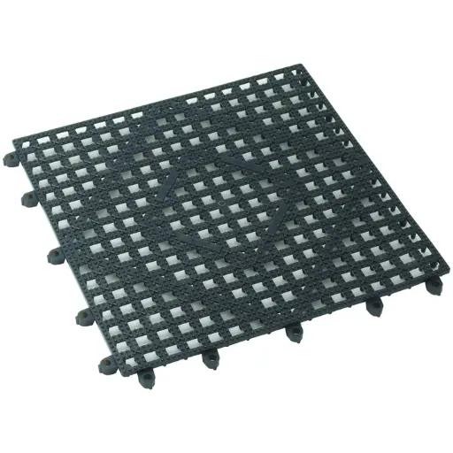 [BML-12C-SV1] Bar Mat, Interlocking, 12" x 12"  / Clear