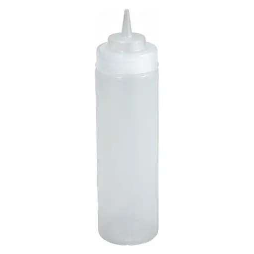 [PSW-16]  16oz Wide-Mouth Squeeze Bottles / Clear