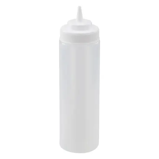 [PSW-24-SV1] 24oz Squeeze Bottles, Wide Mouth, 6pcs/pk / Clear