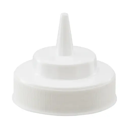 [PSW-C-LID-SV1] Lid for Wide Mouth Squeeze Bottle, White / white