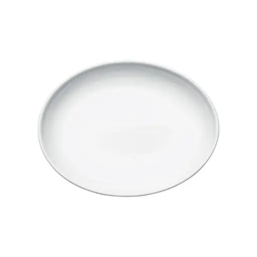 [OKP-13PL-SV1] Brechia Coupe Oval Platter,  White Porcelain, 24 Pieces/Case / 13"