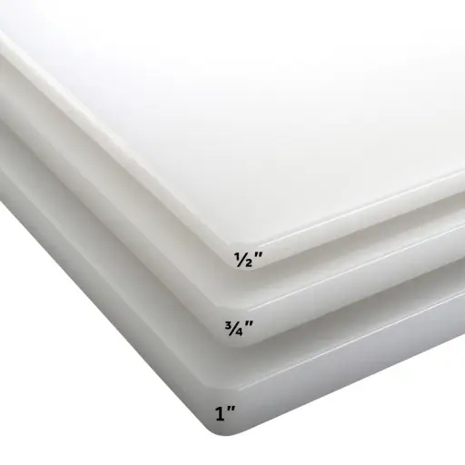 [CBWT-1218] White Rectangular Cutting Board - 12" x 18" x 1/2"