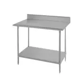 [WT-3072-4BS-4-SV1] Work Table 18GA.430S/S Top Shelf with  4" Back Splash                                                                              18GA. / 30" x 72"