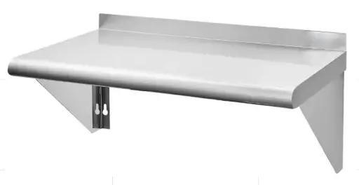 [WMS-1496-SV1] Wall Mount Shelf with 1.5" Lid Up. 18GA.430S/S / 14" x 96"