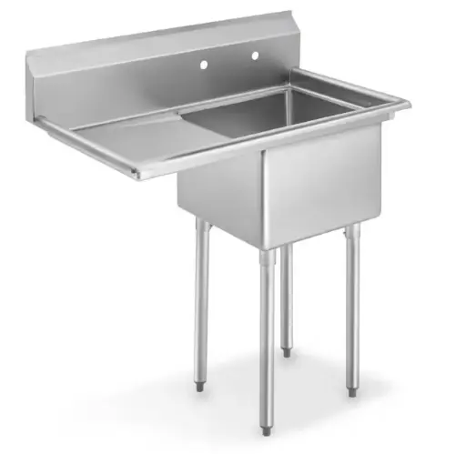 [LJ1216-1L-SV1] L&J LJ1216-1R 27" 1 Compartment Sink / Left Drainboard