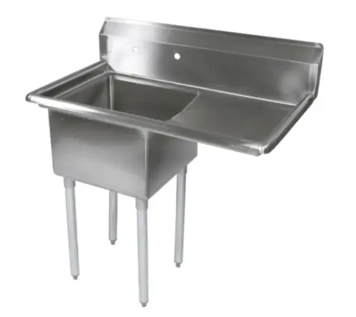 [LJ2020-1R-SV1] L&J LJ2020-1R 43" 1 Compartment Sink / Right Drainboard