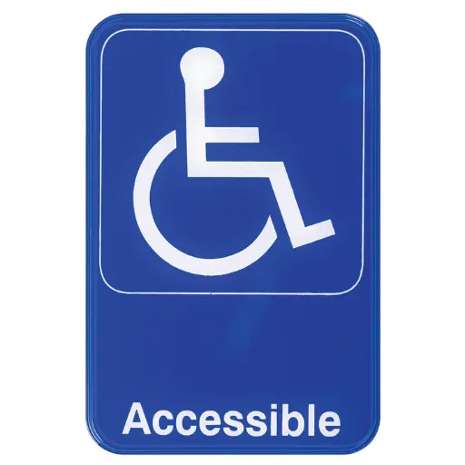 [SGN-653B-SV1] Information Signs 6"x 9" / accessible
