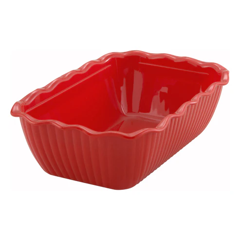 [CRK-10R] Deli Crock - 10 x 7 x 3, Red
