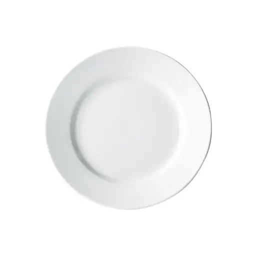 [BPR-55RE-SV1] Birkhall Plate with Rolled Edge, White Porcelain, 12 Pieces/Case / 5-1/2 Dia '