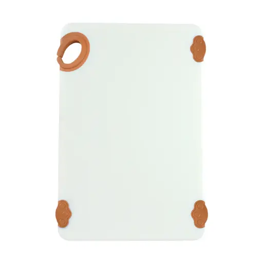 [CBN-1218BN-SV1] STATIK BOARD Cutting Boards, Colored - 12 x 18 / White/Brown