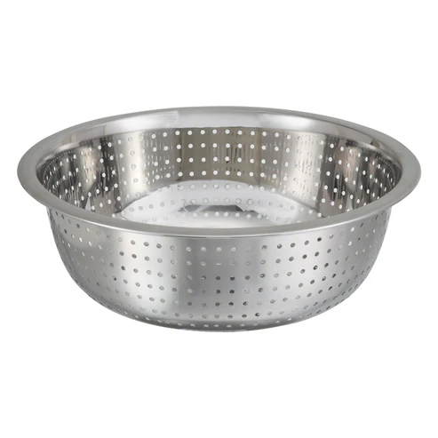 [CCOD-11S] " Diameter Stainless Steel Chinese-Style Colander with 2.5 mm Drain Holes