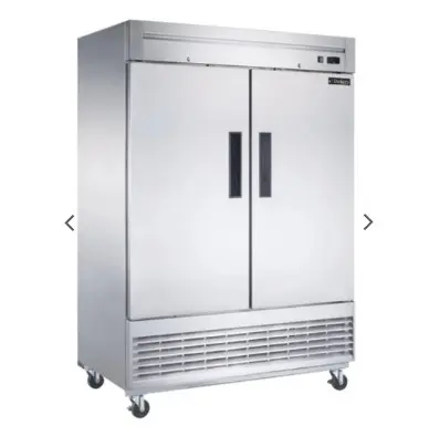 [D55R] 2-Door Commercial Refrigerator in Stainless Steel