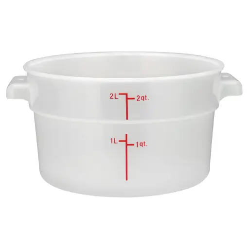 [PTRC-2-SV1] Round Storage Container, Translucent, Polypropylene / 2 Qt