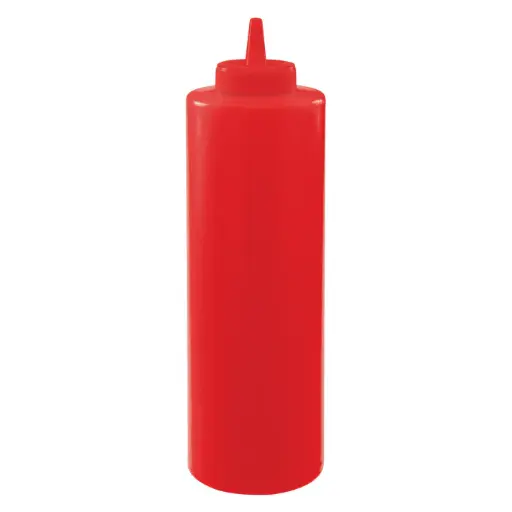 [PSB-24R-SV1] Regular Squeeze Bottles - 24 oz / Red