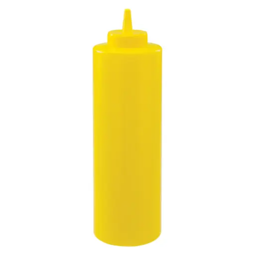 [PSB-08Y-SV1] Regular Squeeze Bottles - 8 oz / Yellow