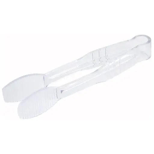 [PUTF-6C-SV1] 6" Flat Tongs, Polycarbonate / Clear