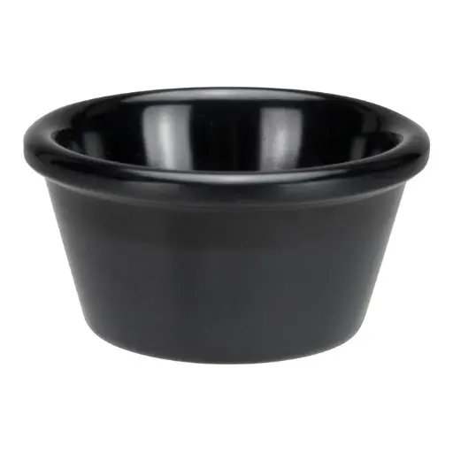 [RP-2K-SV1] Melamine Ramekin, Plain , 2 oz / black
