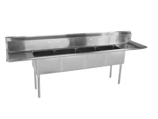 [LJ2424-4RL-SV1] Four-Compartment Sink L&J / LJ2424-4RL