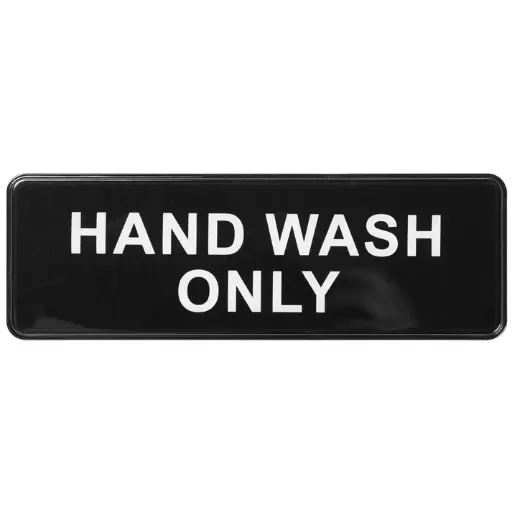 [SGN-303-SV1] Information Signs 3"x 9" / Hand Wash Only