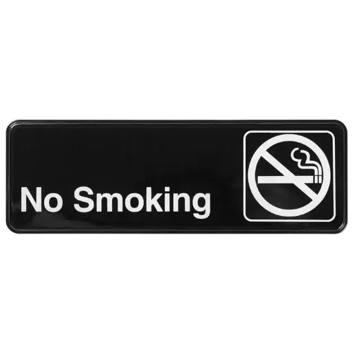 [SGN-310-SV1] Information Signs 3"x 9" / No Smoking
