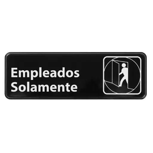 [SGN-361-SV1] Information Signs 3"x 9" / Spanish Employees Only