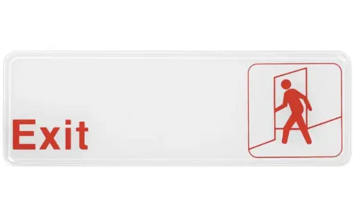 Information Signs 3"x 9" / EXIT